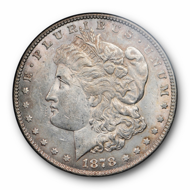 1878 7/8TF $1 Strong Morgan Dollar ANACS MS 60 Uncirculated Old Holder
