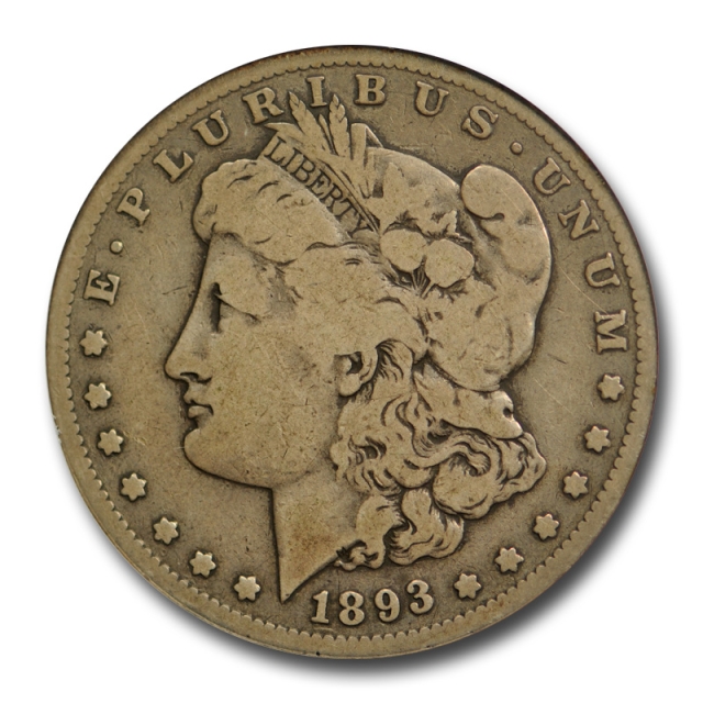 1893 S $1 Morgan Dollar ANACS VG 8 Very Good San Francisco Mint Key Date !
