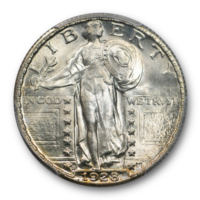 1928 S 25C Standing Liberty Quarter PCGS MS 65 Uncirculated Lustrous Beauty 