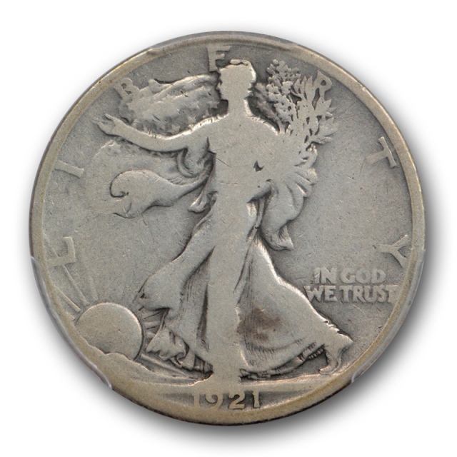 1921 D 50C Walking Liberty Half Dollar PCGS G 4 Good Denver Mint Key Date Cert#9297
