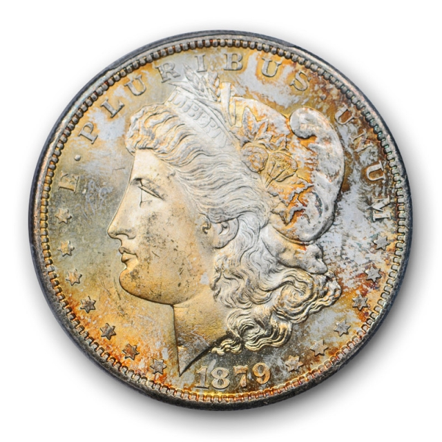 1879 S $1 Morgan Dollar PCGS MS 66 Uncirculated Golden Toned CAC Approved 