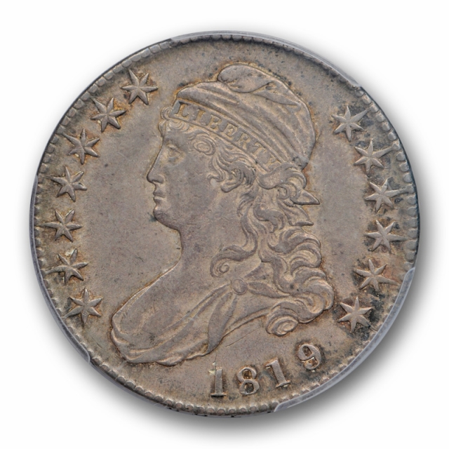 1819/8 50C Large 9 Capped Bust Half Dollar PCGS AU 50 About Uncirculated 