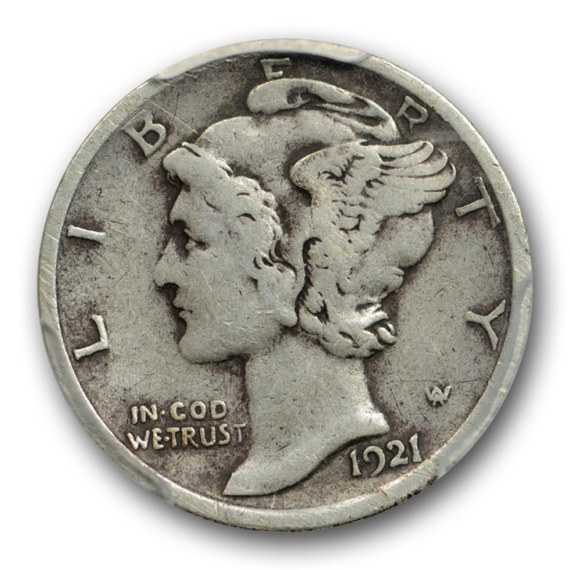 1921 D 10C Mercury Dime PCGS VF 20 Very Fine Key Date Denver Mint CAC Approved