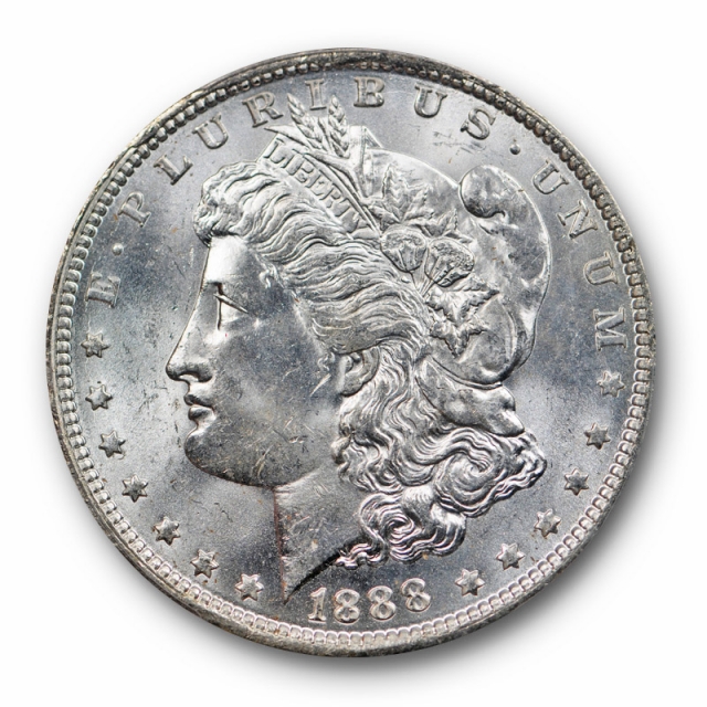 1888 O $1 Morgan Dollar PCGS MS 63 Uncirculated Better Date Blast White