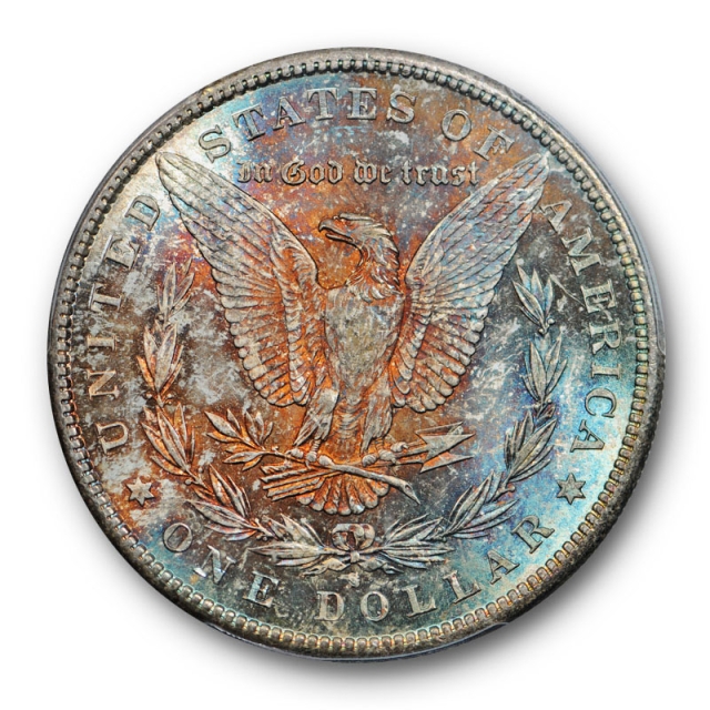 1880 S $1 Morgan Dollar PCGS MS 66 CAC Approved Toned Beauty Attractive
