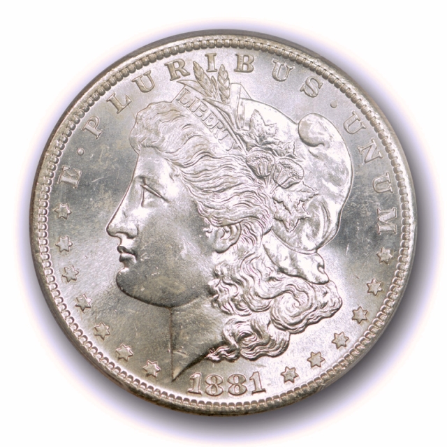 1881 S $1 Morgan Dollar PCGS MS 65 Uncirculated Blast White & Lustrous Gem ! 
