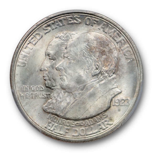 1923 S Monroe 50C Silver Commemorative Half Dollar PCGS MS 65 Uncirculated