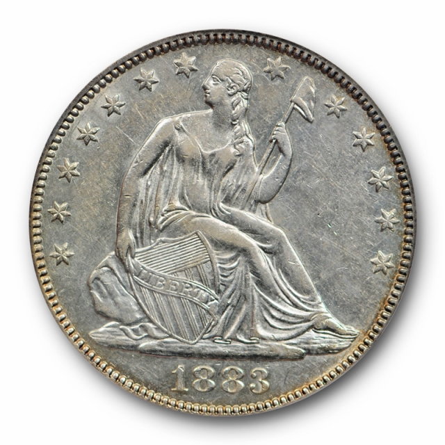 1883 50C Seated Liberty Half Dollar PCGS AU 50 About Uncirculated Key Date OGH