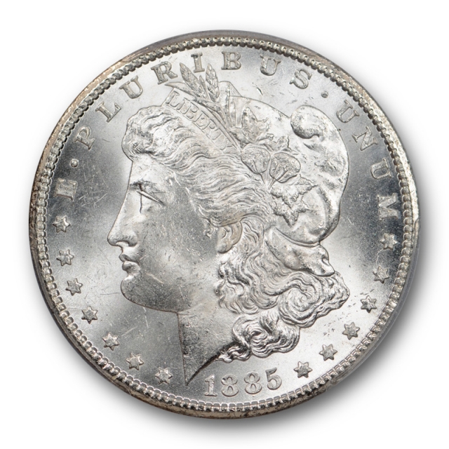 1885 CC $1 Morgan Dollar PCGS MS 64 Uncirculated Carson City Mint Lustrous White 
