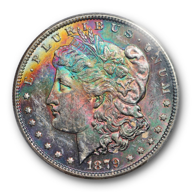 1879 S $1 Morgan Dollar PCGS MS 62  Uncirculated Richly Toned Beauty 