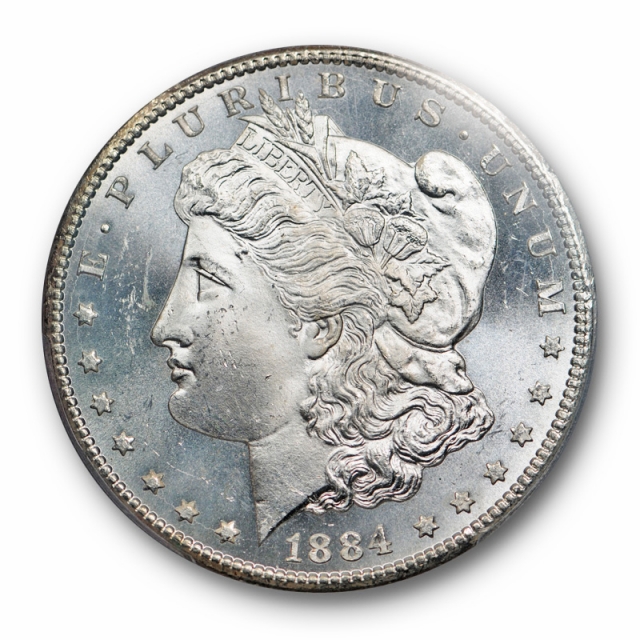 1884 CC $1 Morgan Dollar PCGS MS 65 Uncirculated Carson City Blast White
