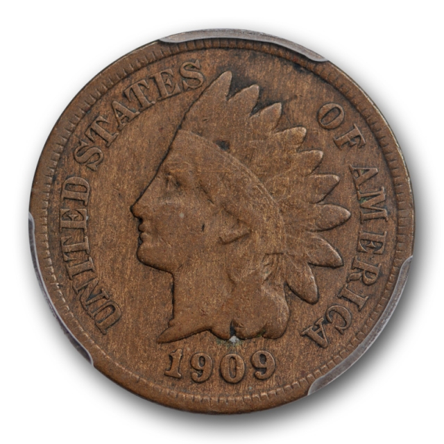 1909 S 1C Indian Head Cent PCGS VG 10 Very Good to Fine Key Date Original Nice !
