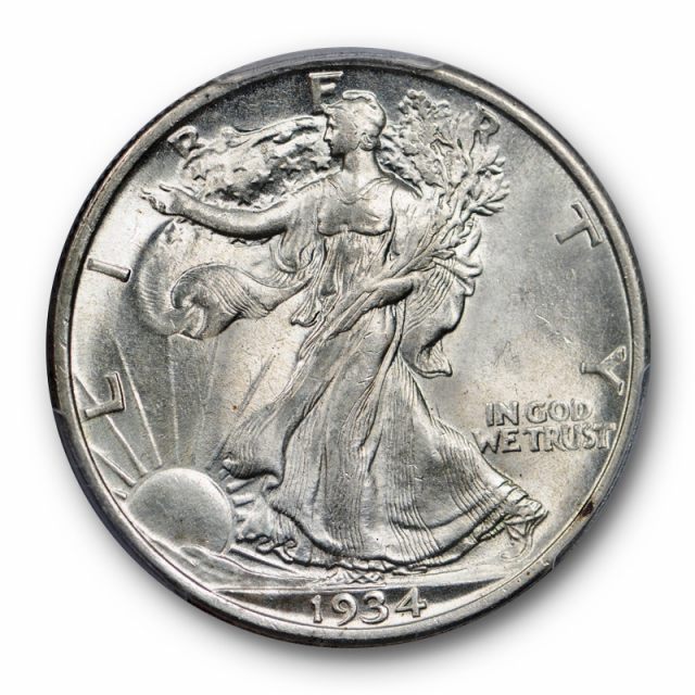 1934 D 50C Walking Liberty Half Dollar PCGS MS 63 CAC Approved Uncirculated