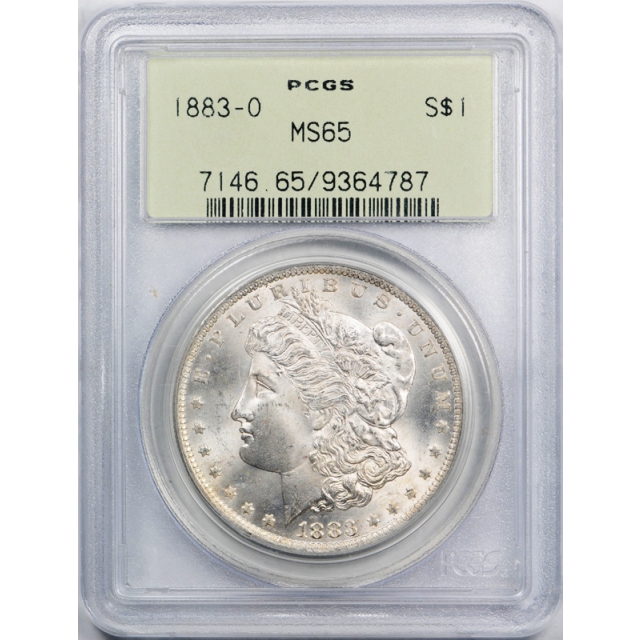1883 O $1 Morgan Dollar PCGS MS 65 Unccirculated OGH Old Holder Cert#4787