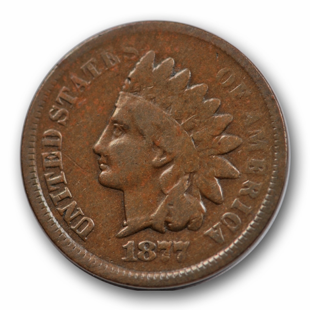 1877 1C Indian Head Cent Very Good VG Key Date Full Rims 