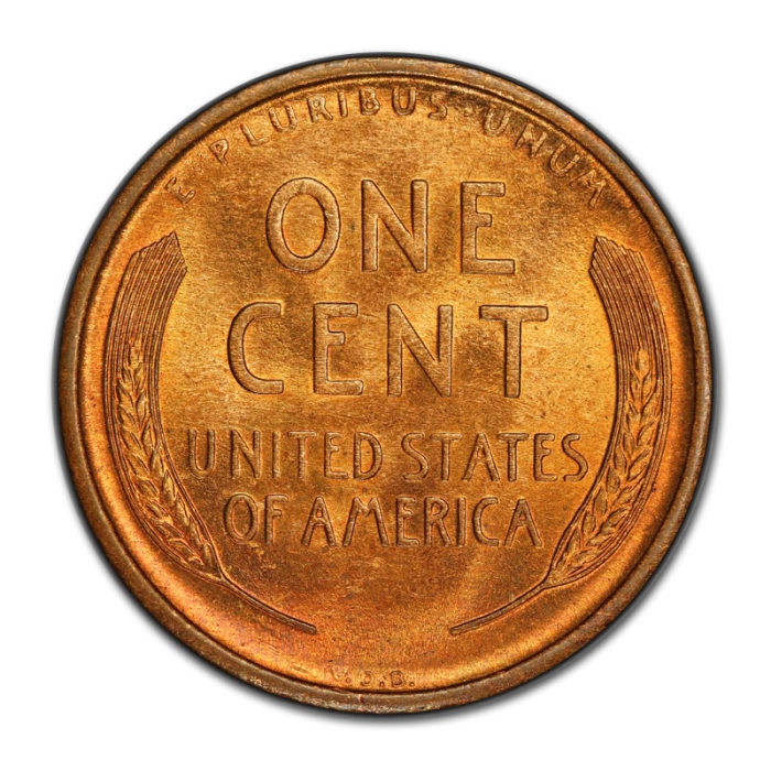 1909 S VDB 1C Lincoln Wheat Cent PCGS MS 64 RD Full Red Key Date Cert#